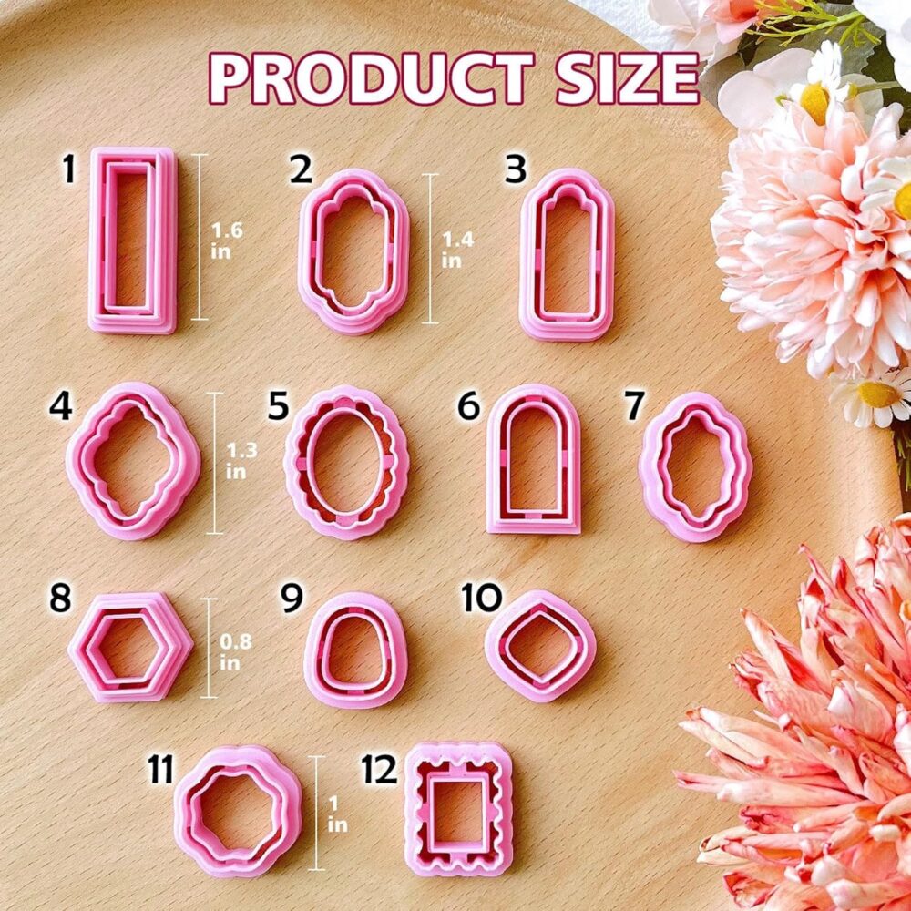 81+40+Y+cjL._SL1500_ 12-Piece Boho Polymer Clay Cutters - Frame Clay Cutters