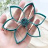 Jasmine Flower Trinket Dish Clay Cutter | Polymer Clay Jewelry Bowl Cutter | Jewellery Dish Cutter, Size 10Cm, Color May Vary