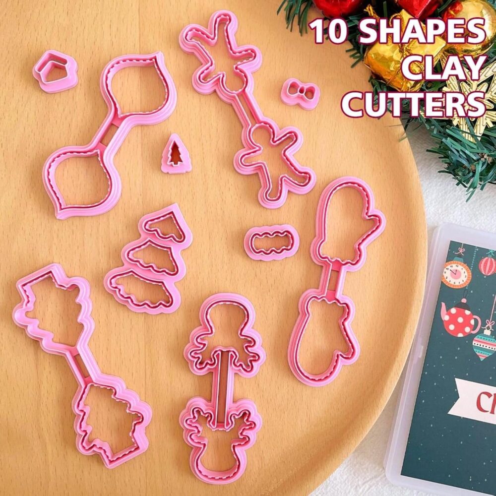 Christmas Keychain Polymer Clay Cutters Set