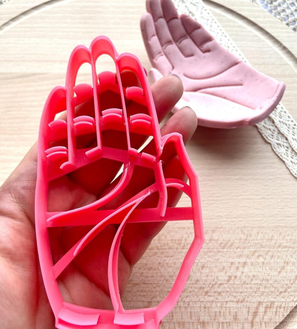 Hand Shape Trinket Dish Cutter, Ring Dish Clay Cutter