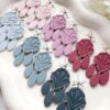 Feyre Duo Dangle Clay Cutter, Polymer Clay Earring Cutters, Floral Fan Design