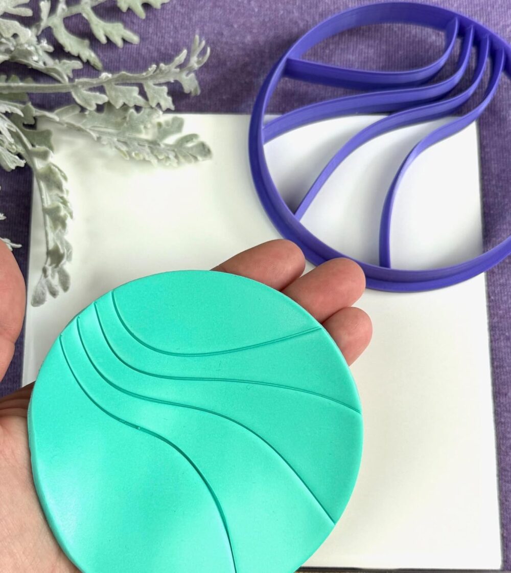 Trinket Dish Cutters, (Swirl Emboss Trinket Dish)