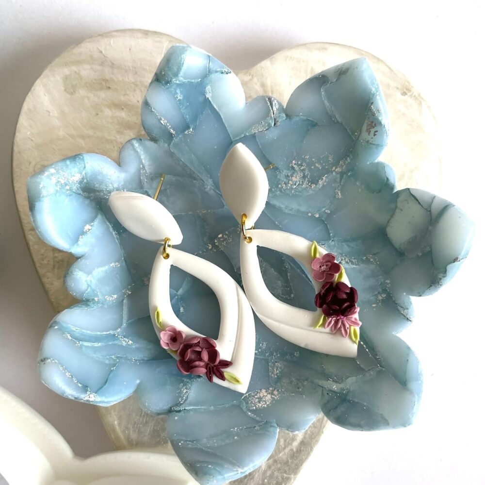 81KS8h9qWtL._SL1500_ Snowflake 3 Trinket Dish Clay Cutter, Ring Dish Clay Cutter, JWELLERY Dish Clay Cutter. Home Decor, Fridge Magnet, DIY KIT