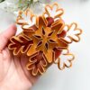 Snowflake 2 Trinket Dish Clay Cutter, Ring Dish Clay Cutter, JWELLERY Dish Clay Cutter. Home Decor, Fridge Magnet, DIY KIT