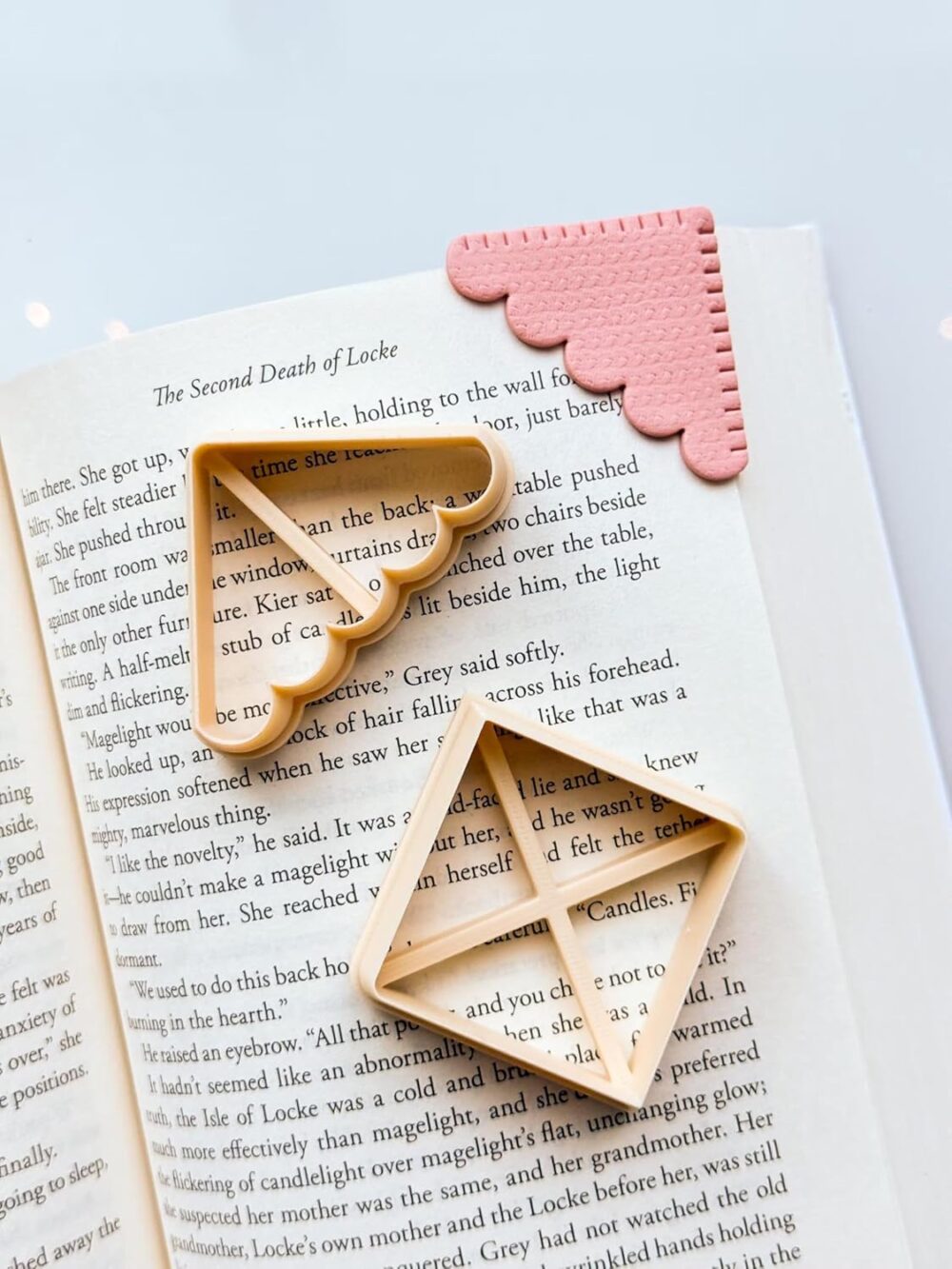 3D ORIGINS Corner Bookmark Clay Cutter, Polymer Clay, 2 Piece Set, 10x10x2.5 Centimeters, Adult Craft Supplies