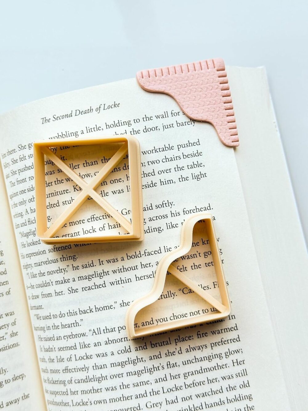 3D ORIGINS Corner Bookmark Clay Cutter, Polymer Clay, 2 Piece Set, 10x10x2.5 Centimeters, Adult Craft Supplies