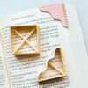 3D ORIGINS Corner Bookmark Clay Cutter, Polymer Clay, 2 Piece Set, 10x10x2.5 Centimeters, Adult Craft Supplies