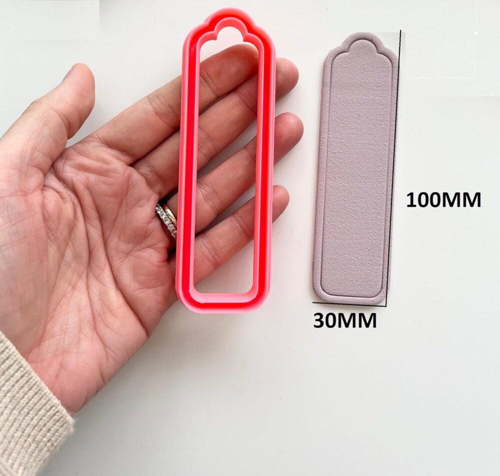 Bookmark Clay Cutters, Framed Embossed Cutter