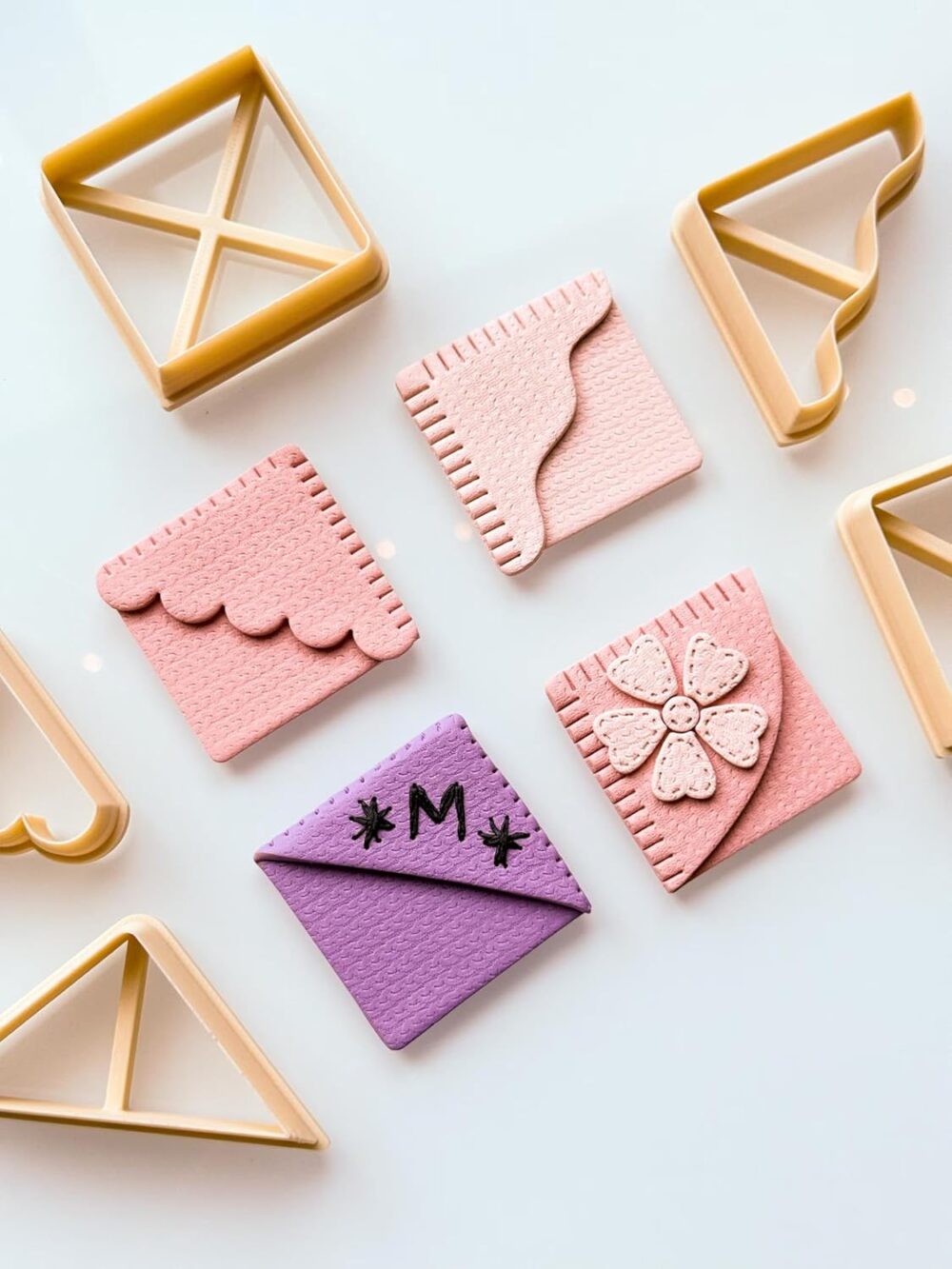 3D ORIGINS Corner Bookmark Clay Cutter, Polymer Clay, 2 Piece Set, 10x10x2.5 Centimeters, Adult Craft Supplies