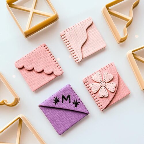 3D ORIGINS Corner Bookmark Clay Cutter, Polymer Clay, 2 Piece Set, 10x10x2.5 Centimeters, Adult Craft Supplies
