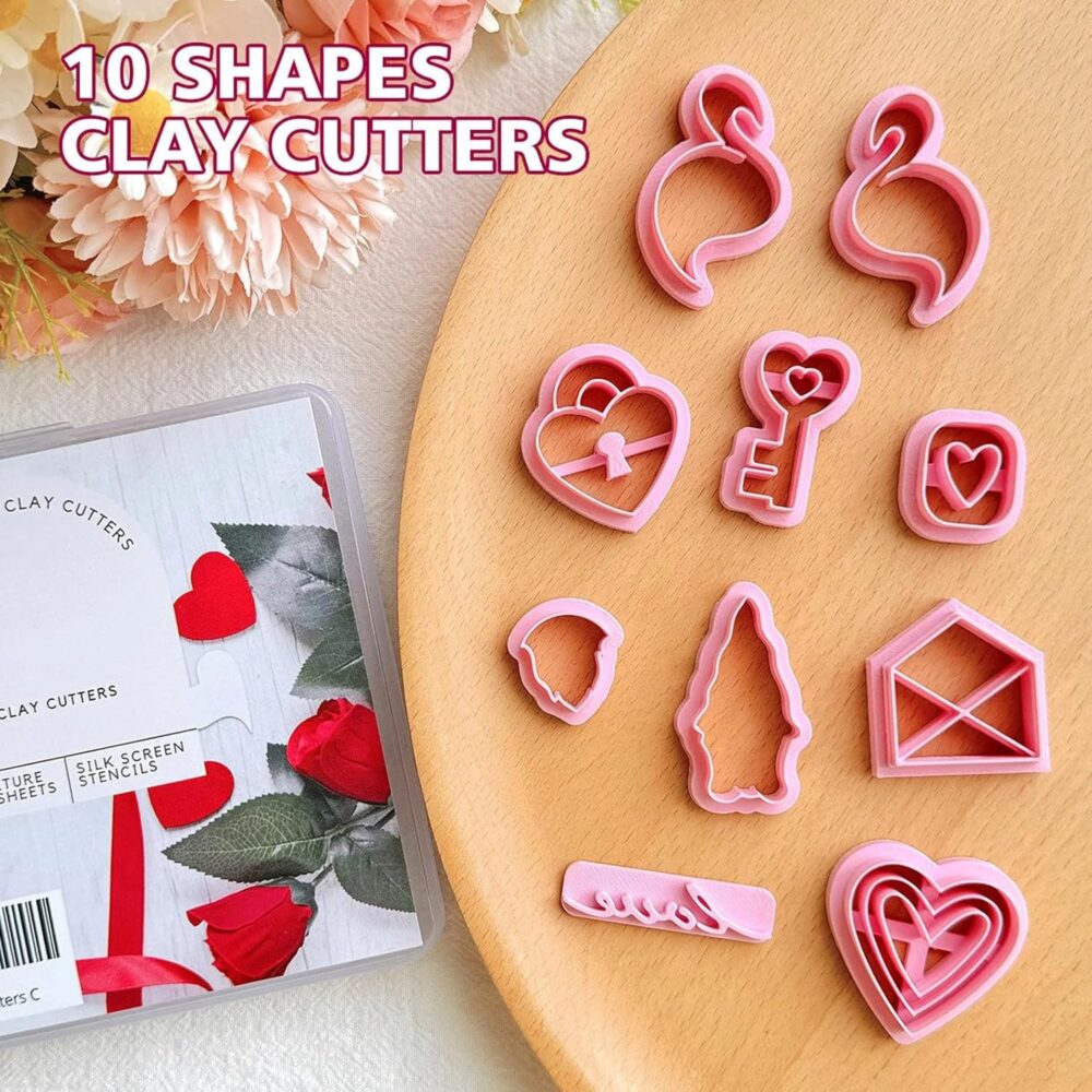 Valentine's Day Polymer Clay Cutters Set