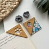 81ZTxBzoJ8L._SL1500_ Polymer Clay Cutter, Corner Bookmark Polymer Clay Embossed Cutter Set, 12 Pieces, Easy to Use, All Season
