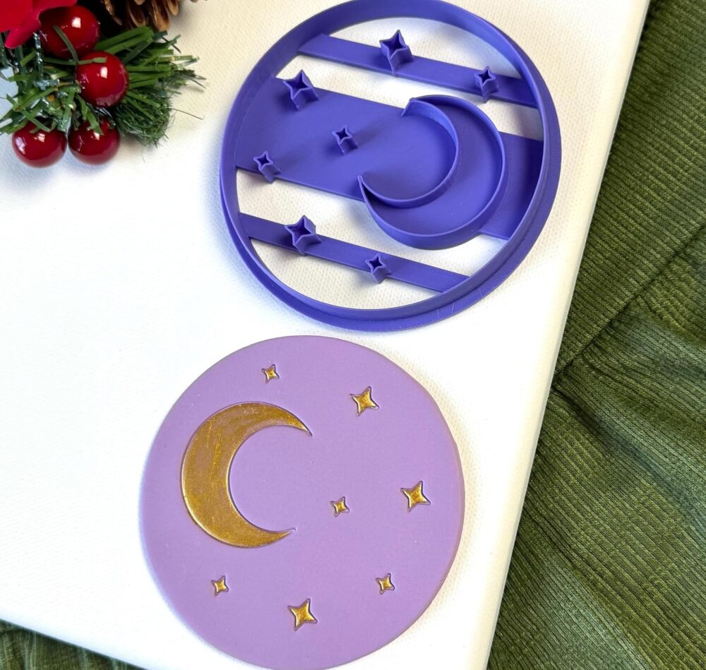 Moon and Stars Trinket Dish Clay Cutter, Ring Dish Clay Cutter, JWELLERY Dish Clay Cutter. Home Decor, Fridge Magnet, DIY KIT