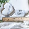 Heart with BE Mine Stamp Trinket Dish Clay Cutter, Ring Dish Clay Cutter, JWELLERY Dish Clay Cutter. Home Decor, Fridge Magnet, DIY KIT
