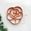 Rose Trinket Dish Cutter, Ring Dish Clay Cutter-10CM, Color May Vary