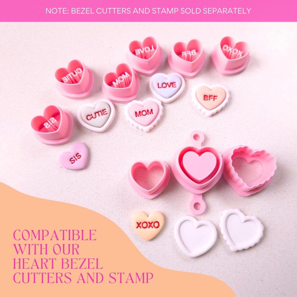 81j-K-hUZRL._SL1500_ Conversation Hearts Polymer Clay Cutters