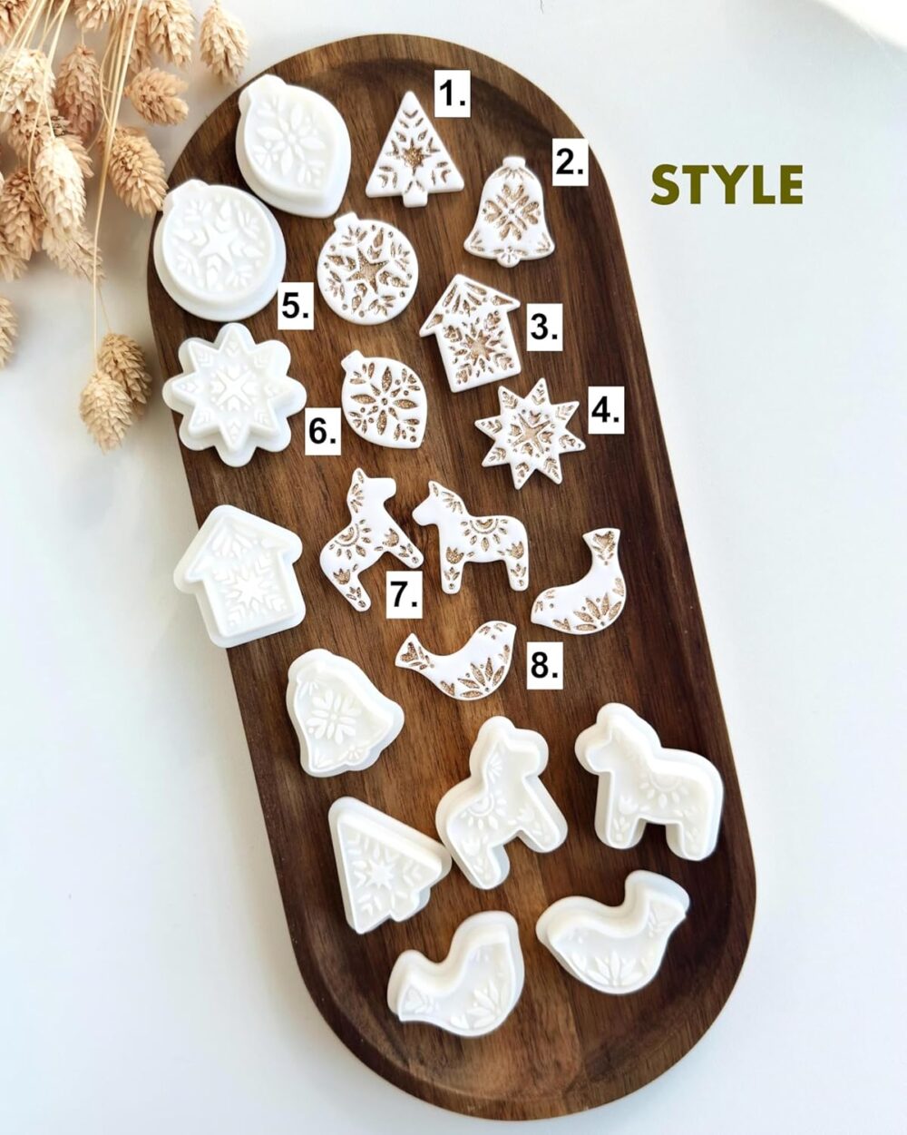 Christmas Clay Earrings Cutter Set for Crafts
