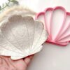 Shell-Shaped Polymer Clay Cutter, Seashell Trinket Dish Mould, Decorative Coaster Template, Size 10Cm, Color May Vary