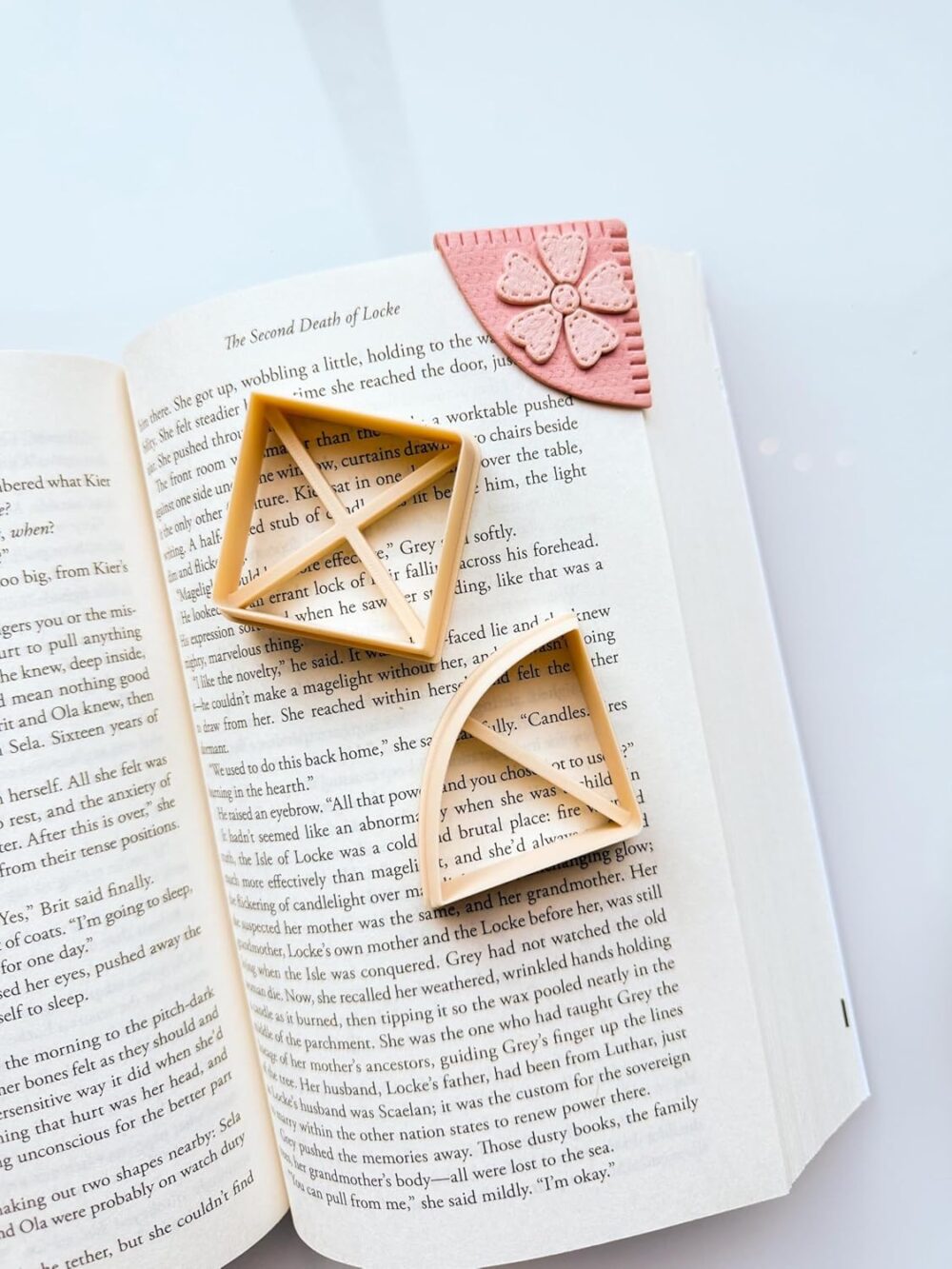 3D ORIGINS Corner Bookmark Clay Cutter, Polymer Clay, 2 Piece Set, 10x10x2.5 Centimeters, Adult Craft Supplies