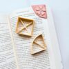 3D ORIGINS Corner Bookmark Clay Cutter, Polymer Clay, 2 Piece Set, 10x10x2.5 Centimeters, Adult Craft Supplies