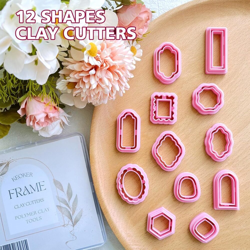 81sLTnMX2SL._SL1500_ 12-Piece Boho Polymer Clay Cutters - Frame Clay Cutters