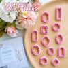 81sLTnMX2SL._SL1500_ 12-Piece Boho Polymer Clay Cutters - Frame Clay Cutters