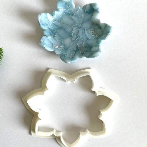 Snowflake 3 Trinket Dish Clay Cutter, Ring Dish Clay Cutter, JWELLERY Dish Clay Cutter. Home Decor, Fridge Magnet, DIY KIT