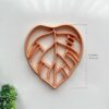 Monstera Trinket Dish Cutter, Ring Dish Clay Cutter
