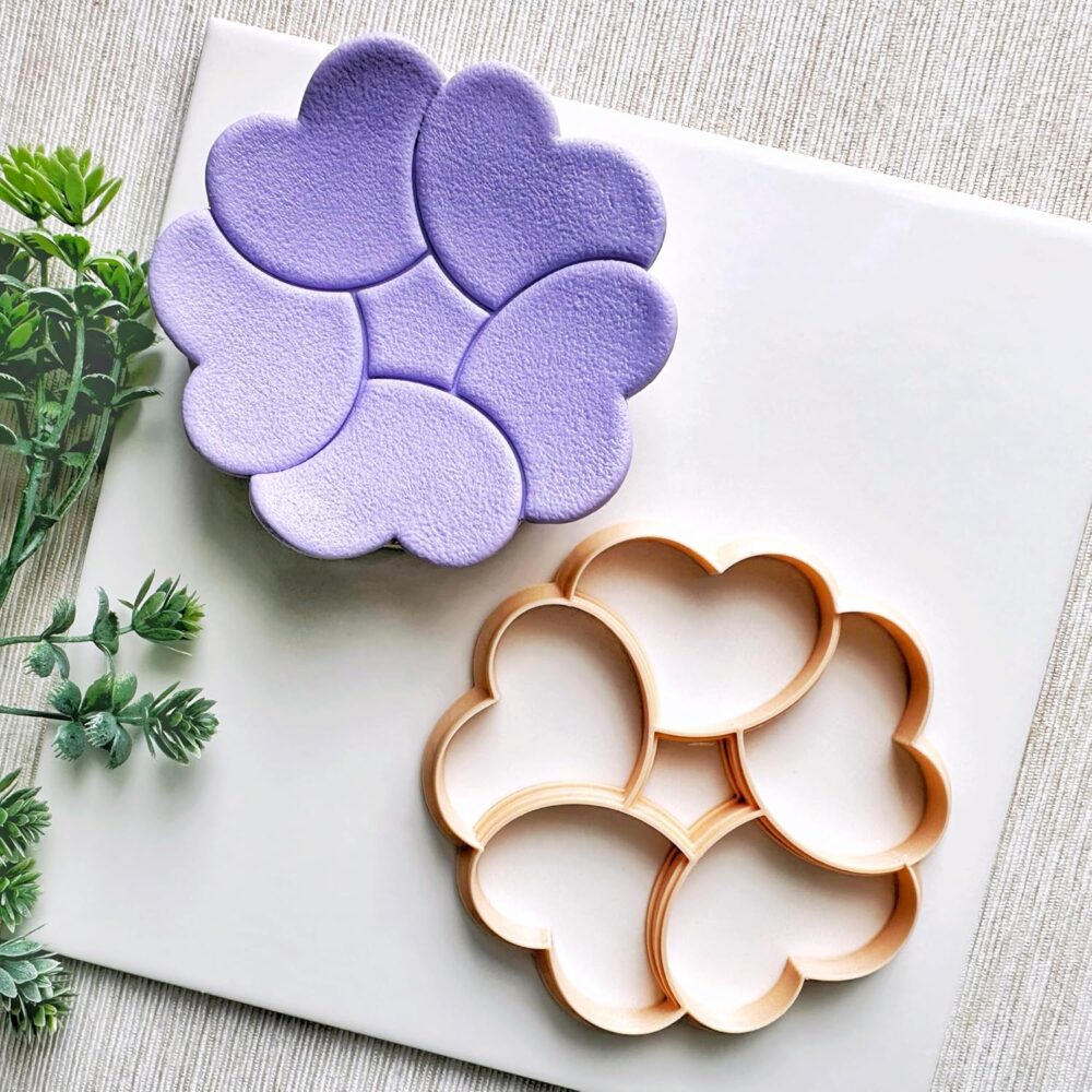 Flower Trinket Dish Cutter, Ring Dish Clay Cutter, Size 10Cm, Color May Vary