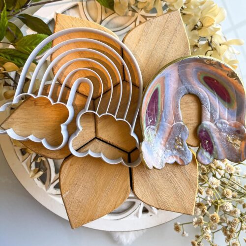 Rainbow Trinket Dish Clay Cutter, Ring Dish Clay Cutter, JWELLERY Dish Clay Cutter. Home Decor, Fridge Magnet, DIY KIT
