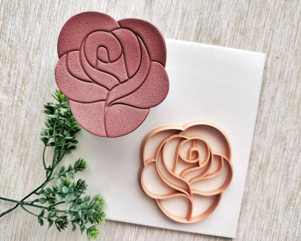 Rose Trinket Dish Cutter, Ring Dish Clay Cutter-10CM, Color May Vary