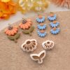 Spring Flower Leaf Polymer Clay Cutters, Floral Clay Earring Cutter