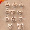 Spring Flower Leaf Polymer Clay Cutters, Floral Clay Earring Cutter