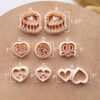Valentine's Day Polymer Clay Cutter Set Heart Clay Earring Cutters