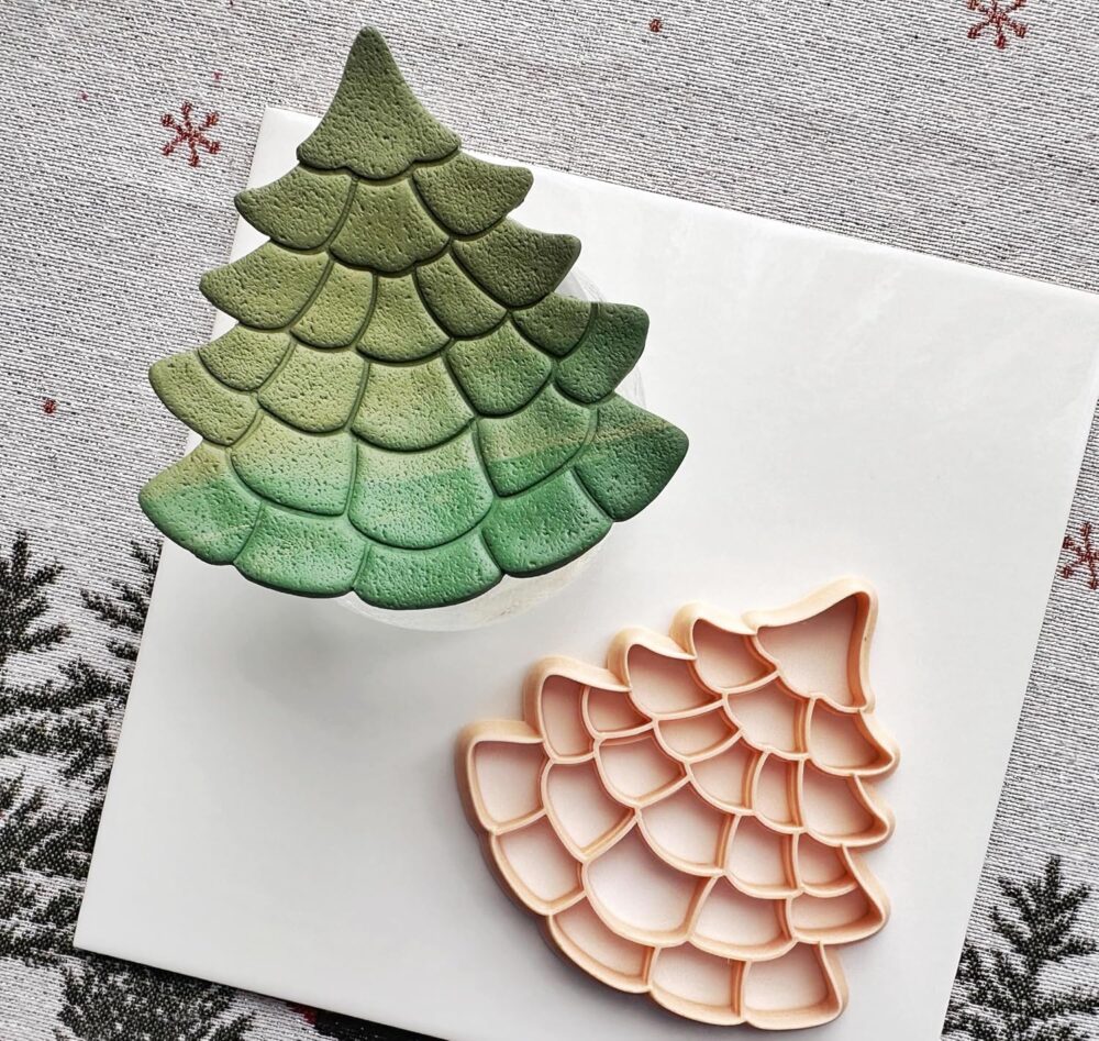 91nQI3EZWEL._SL1500_ Christmas Tree Trinket Dish Clay Cutter, Ring Dish Clay Cutter, JWELLERY Dish Clay Cutter. Home Decor, Fridge Magnet, DIY KIT