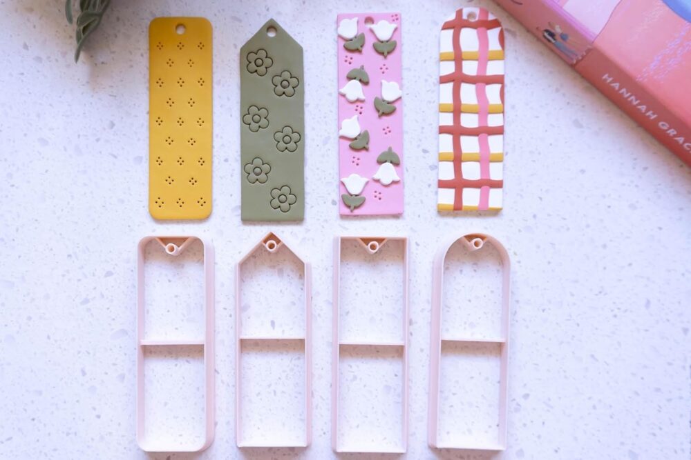 Bookmark Clay Cutters, Book Lover Gift, DIY Personalised Gifts, Gifts for Book Enthusiasts, Polymer Clay Bookmark Cutters, Color May Vary