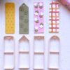 Bookmark Clay Cutters, Book Lover Gift, DIY Personalised Gifts, Gifts for Book Enthusiasts, Polymer Clay Bookmark Cutters, Color May Vary