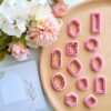 MAIN IMAGE 12-Piece Boho Polymer Clay Cutters - Frame Clay Cutters