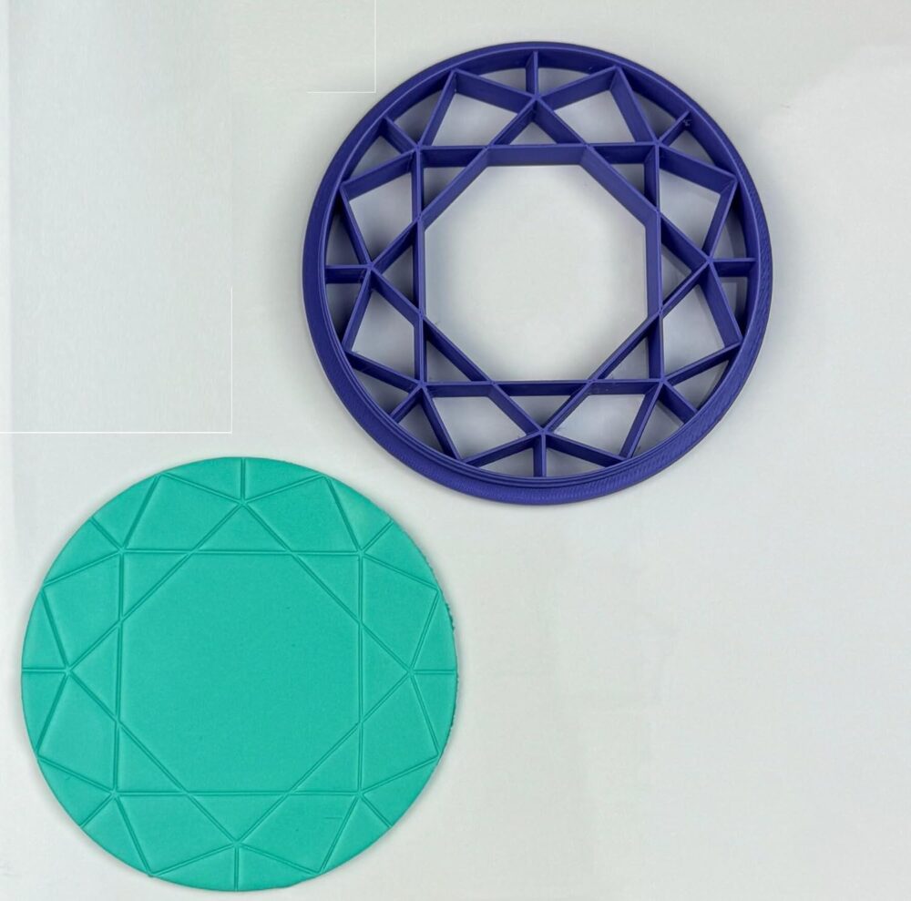 Round Cut Gemstone Trinket Dish Clay Cutter, Ring Dish Clay Cutter, JWELLERY Dish Clay Cutter.