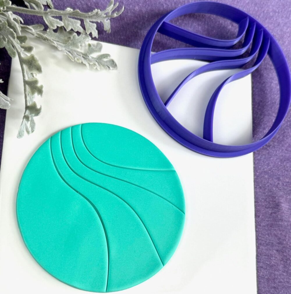 Trinket Dish Cutters, (Swirl Emboss Trinket Dish)