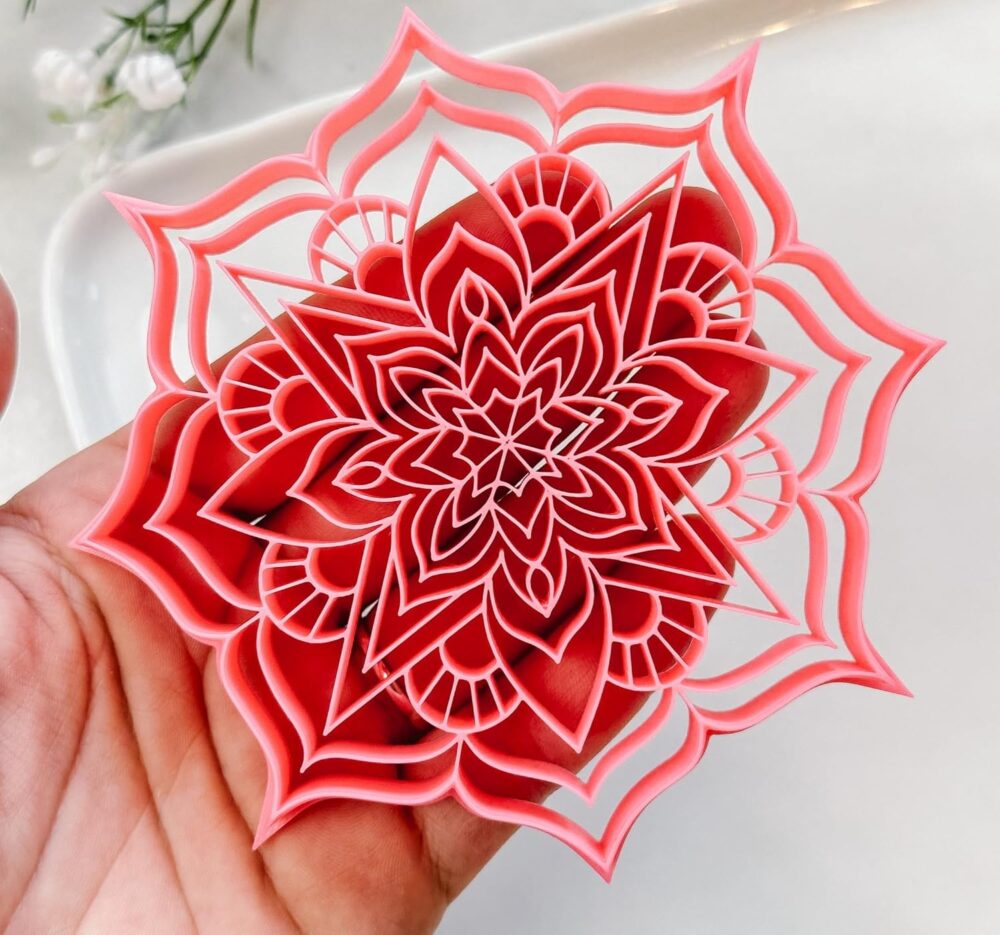 Mandala 2 Trinket Dish Clay Cutter, Ring Dish Clay Cutter, JWELLERY Dish Clay Cutter