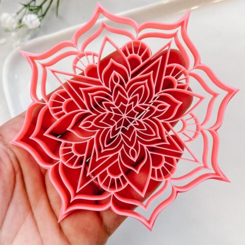 Mandala 2 Trinket Dish Clay Cutter, Ring Dish Clay Cutter, JWELLERY Dish Clay Cutter
