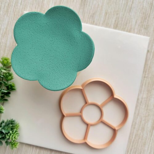 5 PETAL OUTLINE FLOWER Trinket Dish Cutter,