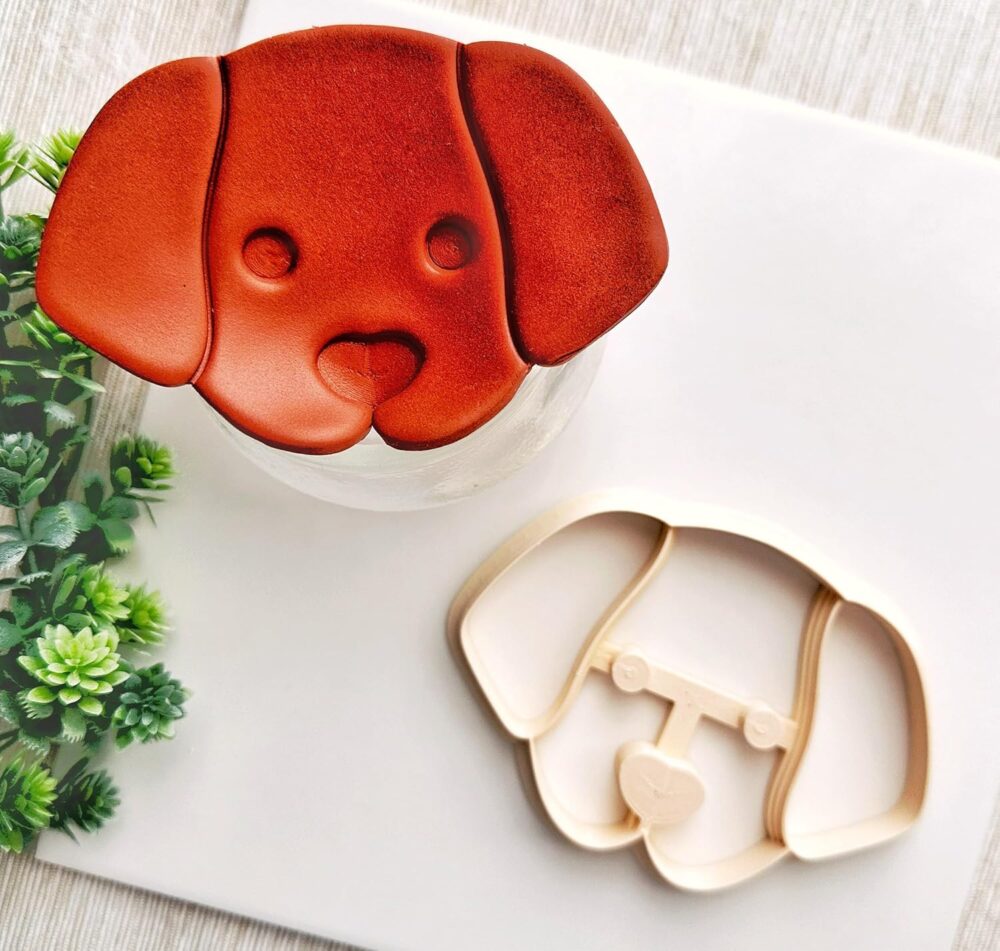 Dog FACE Trinket Dish Cutter, Ring Dish Clay Cutter