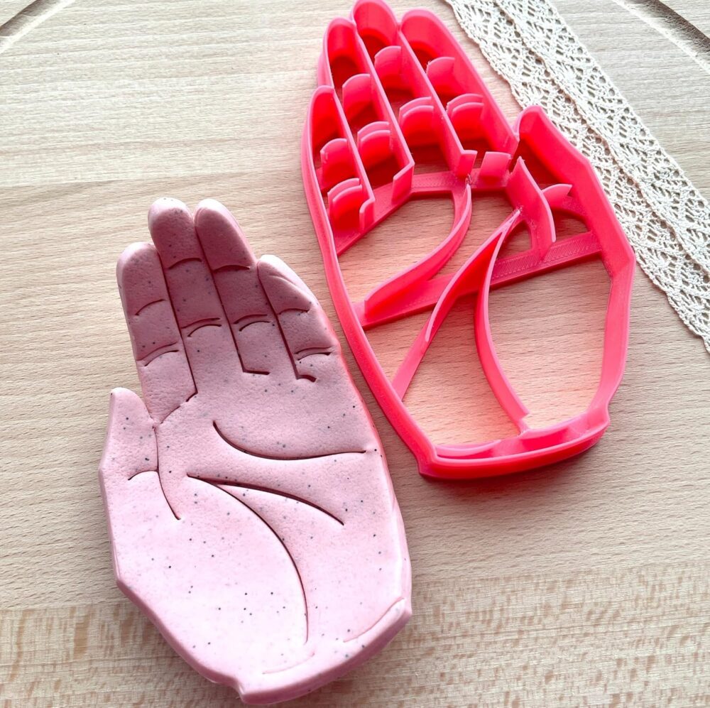 Hand Shape Trinket Dish Cutter, Ring Dish Clay Cutter