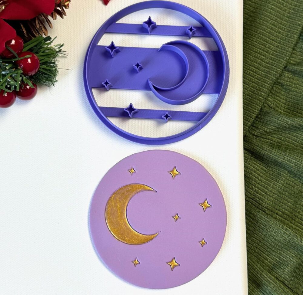 Moon and Stars Trinket Dish Clay Cutter, Ring Dish Clay Cutter, JWELLERY Dish Clay Cutter. Home Decor, Fridge Magnet, DIY KIT