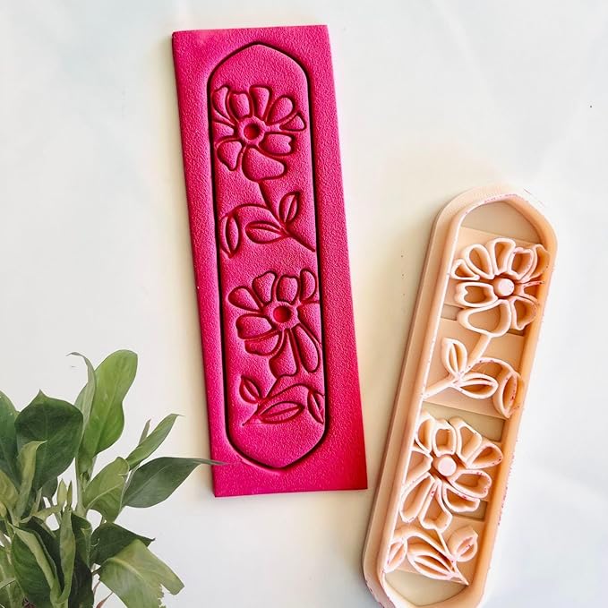 Bookmark Flower & Leaf Clay Cutters