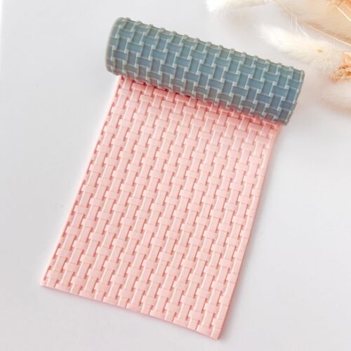 MAIN IMAGE Texture Roller for Polymer Clay (Woven Basket Texture)