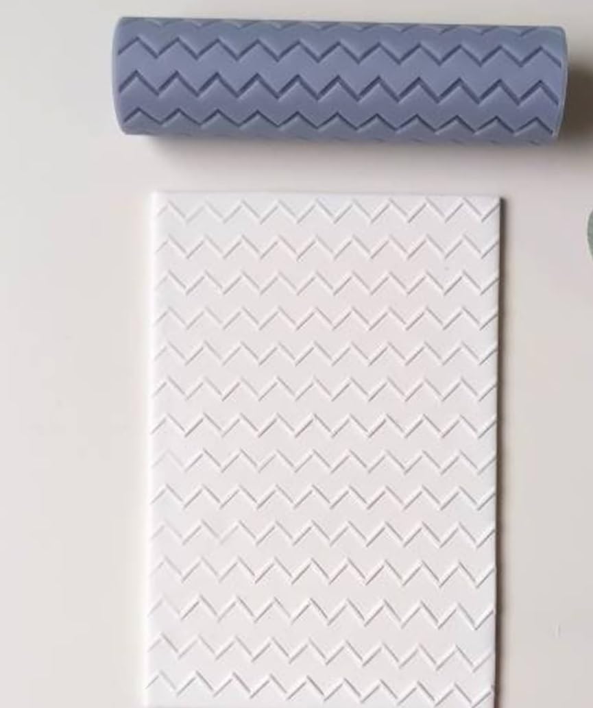 Texture Roller for Polymer Clay (Zigzag Texture)