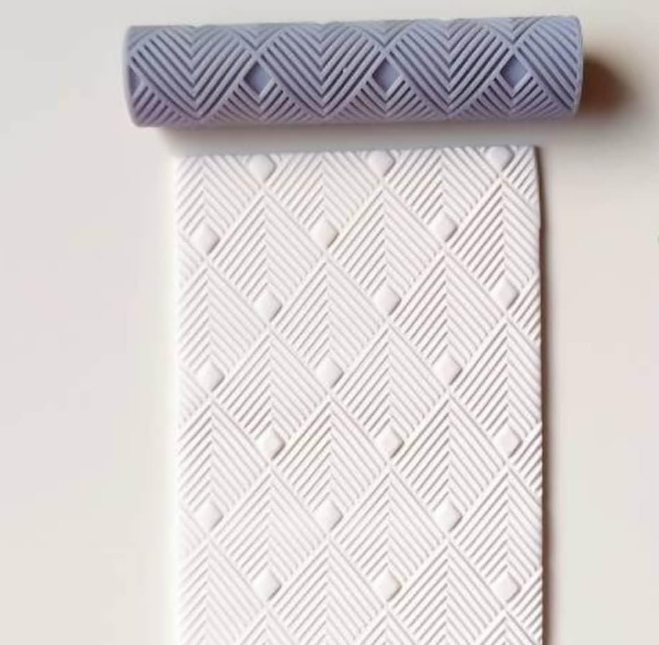 Texture Roller for Polymer Clay (Geometric Texture)